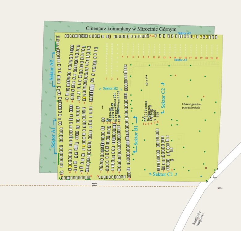 Obraz przedstawiający Cmentarz komunalny w Mirocinie Górnym