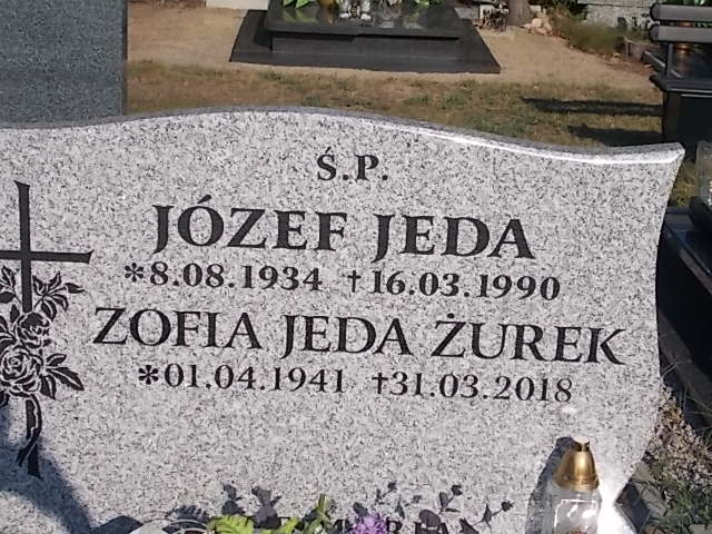 Grób Zofia Jeda-Żurek