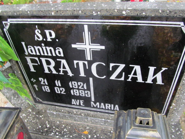 Janina Frątczak 1921 Kożuchów - Grobonet - Wyszukiwarka osób pochowanych