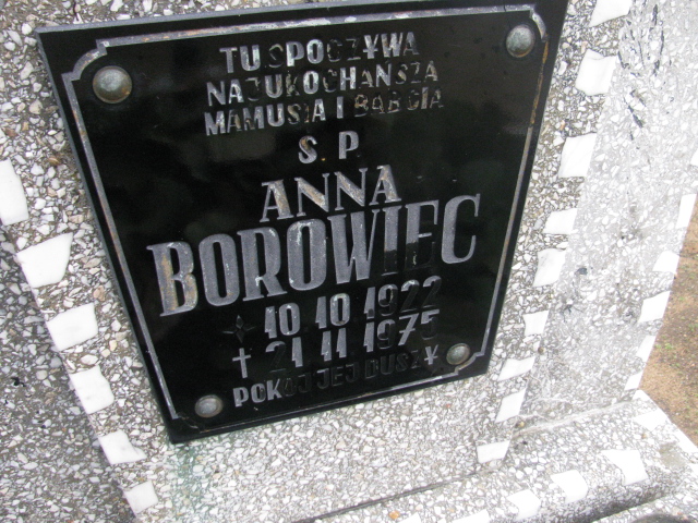 Anna Borowiec 1922 Kożuchów - Grobonet - Wyszukiwarka osób pochowanych